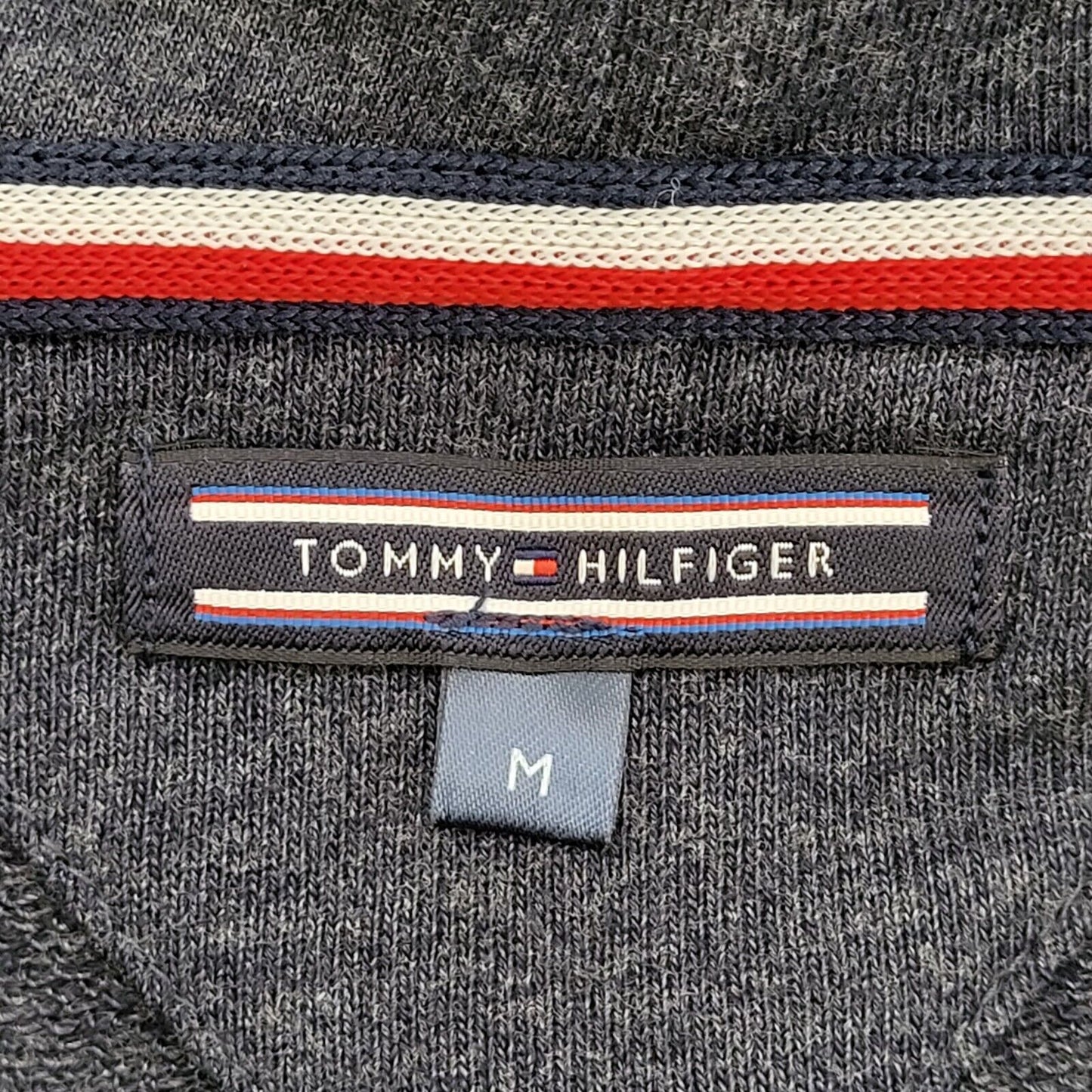 Tommy Hilfiger Blue Drawstring Zipped Sweatshirt Hoodie Uk Men's Medium G480