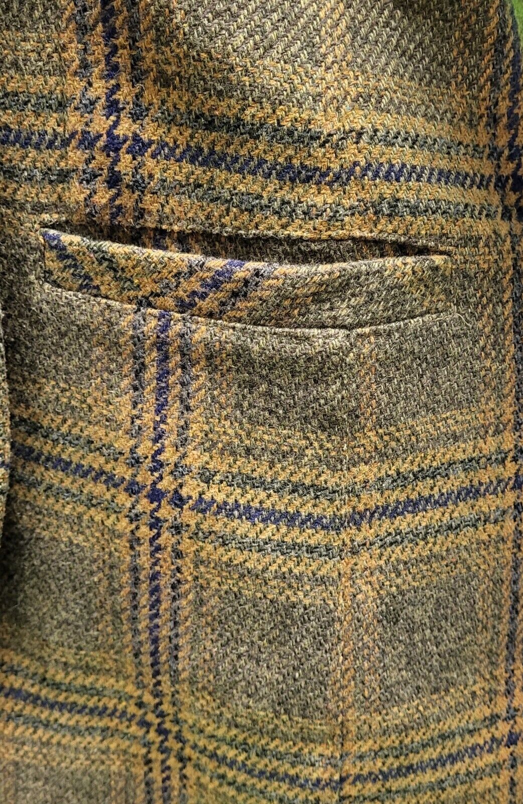 Vintage Brown Check Button Collared Jacket Women's UK S 8 EU 36 H79