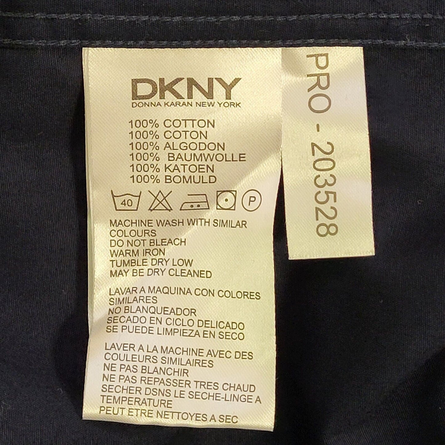 DKNY Navy Blue Diamond Smart Casual L/Sleeve Shirt Men's Uk M BNWT Slim H126