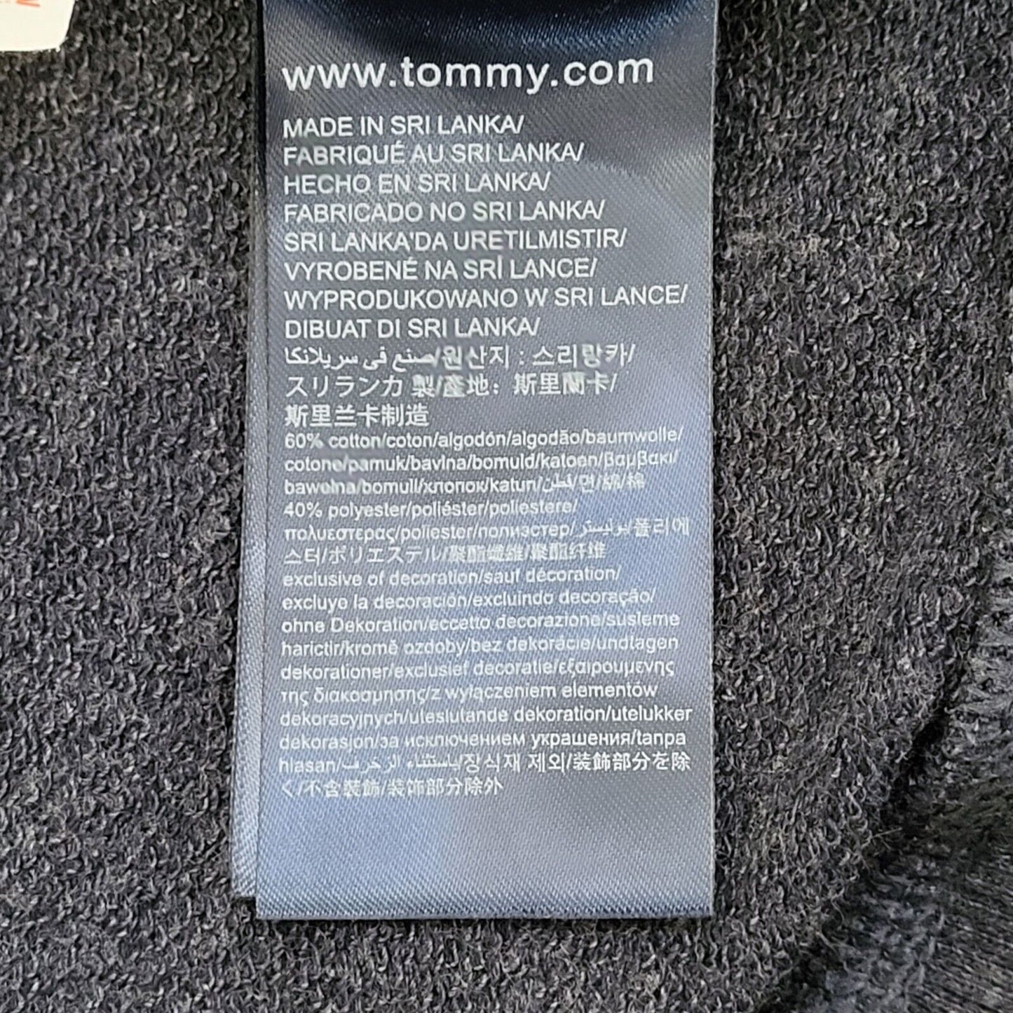 Tommy Hilfiger Blue Drawstring Zipped Sweatshirt Hoodie Uk Men's Medium G480