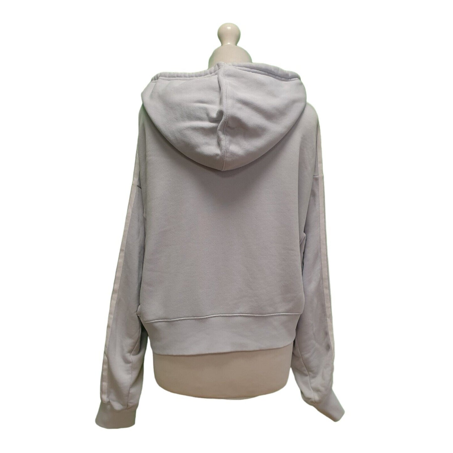 Adidas Blue Drawstring Sweatshirt Hoodie Women's UK L 12 EU 40 H939