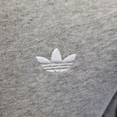 Adidas Grey Drawstring Zipped Sweatshirt Hoodie Uk Men's Small G475