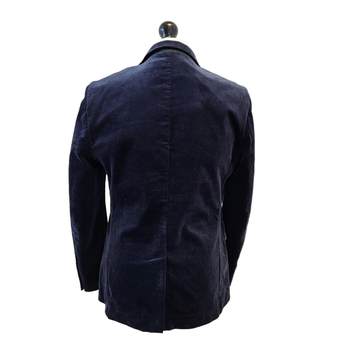 Feraud Navy Blue Corduroy Suit Blazer Jacket Uk Men's M 40" G272