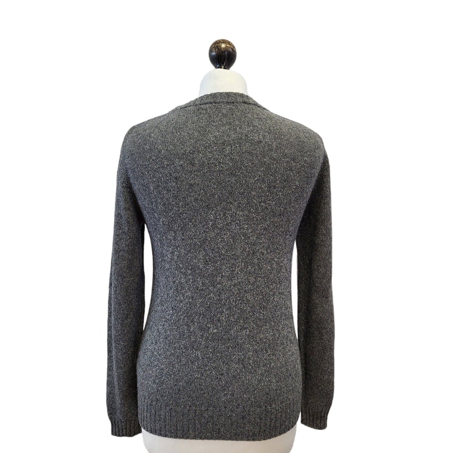 Gant Grey Round Neck Wool Jumper Uk Women's XS Eu 34 G238