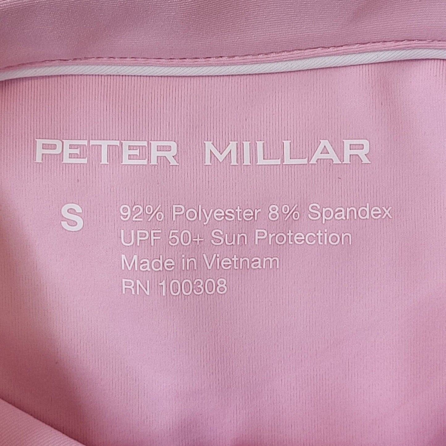 Peter Millar Pink North America Golf Polo Shirt UK Women's S Eu 36 Bnwt G264