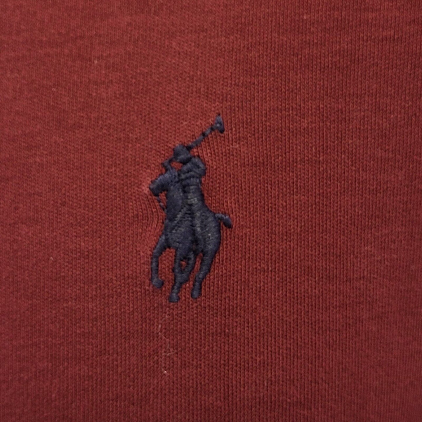 Polo Ralph Lauren Maroon Navy Zip Casual Sweatshirt Top Men's Uk S H100