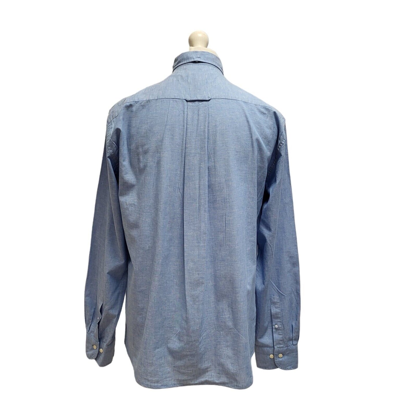 Gant Light Blue Long Sleeve Shirt Uk Men's Large BB390