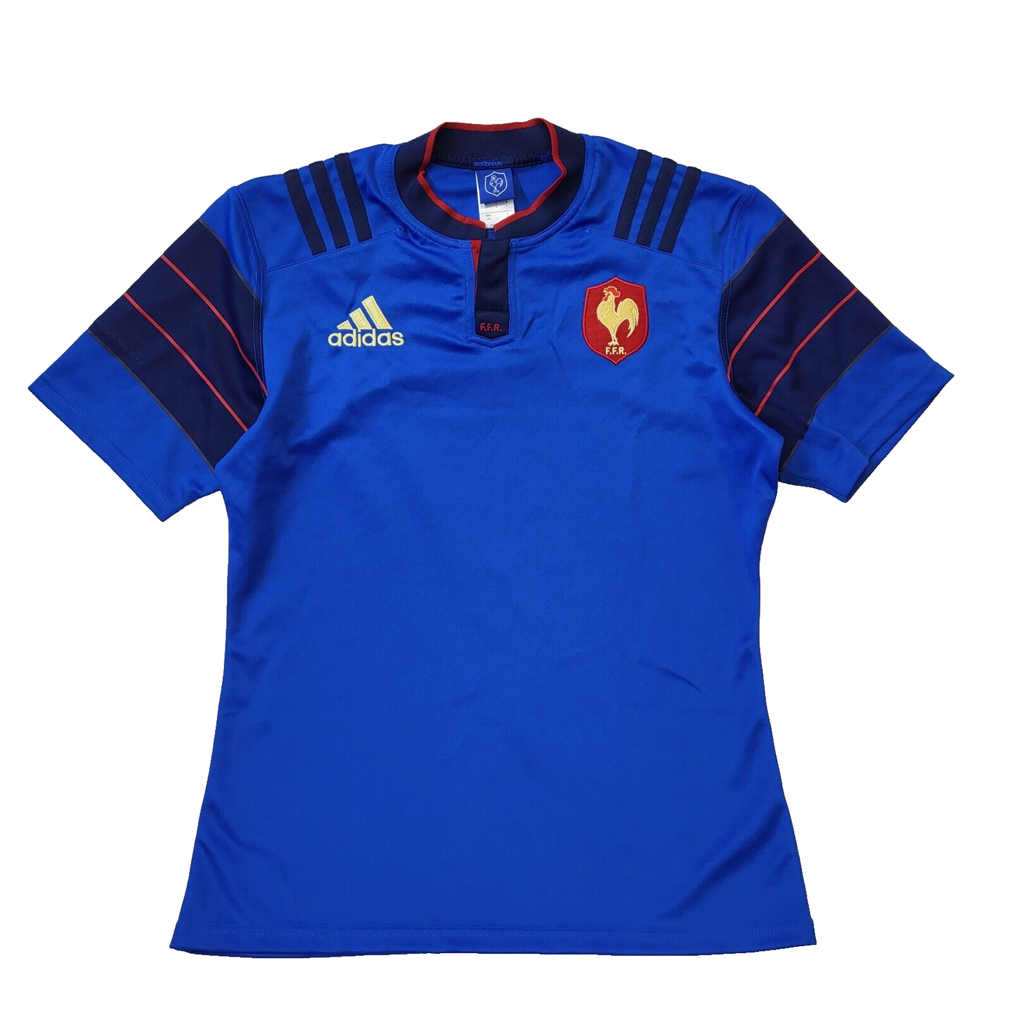 France Adidas Royal Blue Slim Fit Crew Neck F.F.R T-Shirt Men's L EU 54 H63