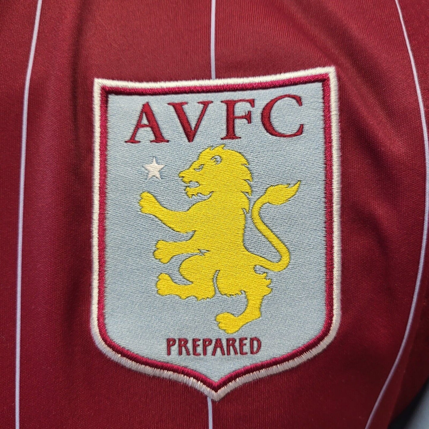 Aston Villa 2014 Macron Football Shirt Maroon & Blue Mens UK Size Medium G549