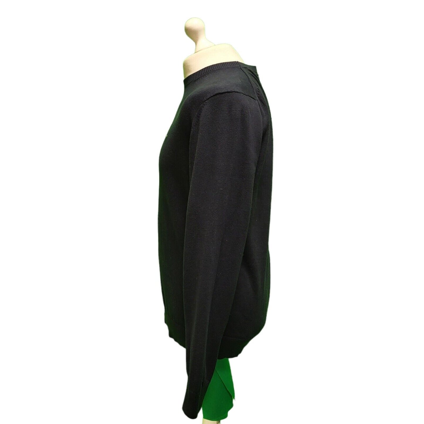 Tommy Hilfiger Black Long Sleeve Knit Casual Jumper Men's UK L H166