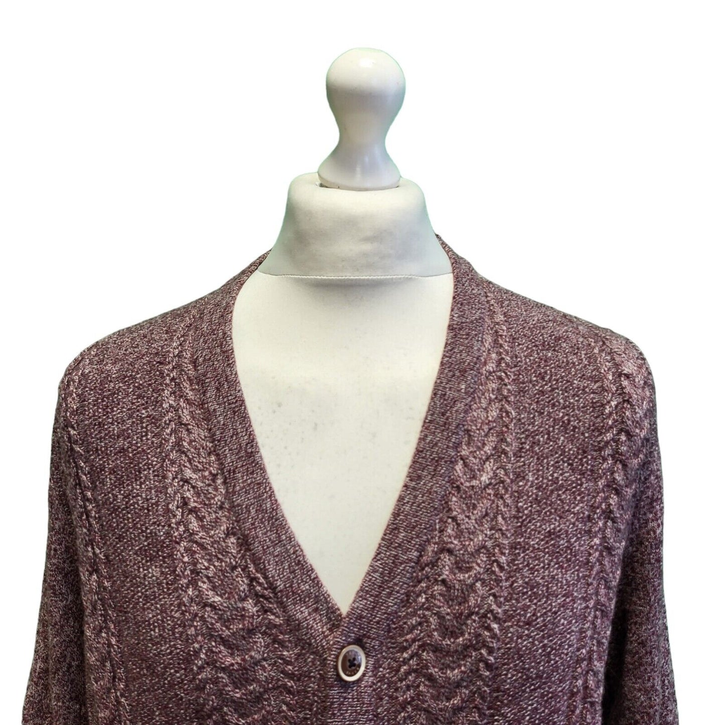 Ted Baker Pink Button Long Sleeve Polyamide Cardigan Men's uk M eu 50 H171