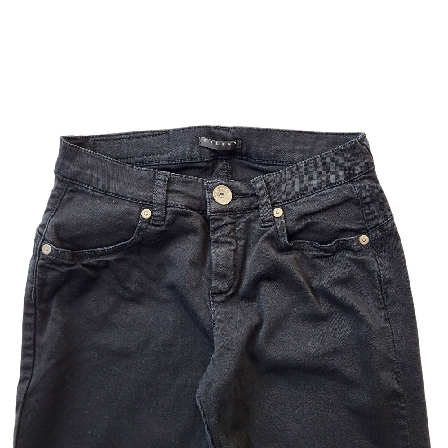 Sisley Black Skinny Slim Fit Denim Jeans UK Women's Small W26 L29 G529