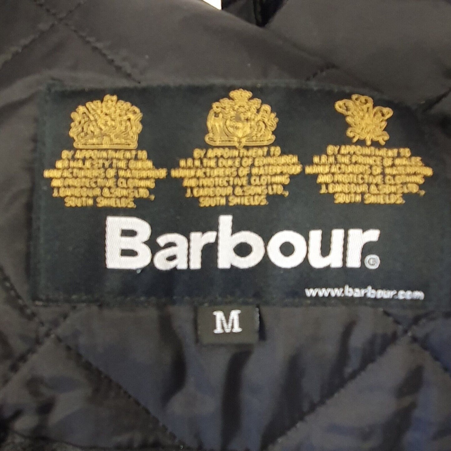 Vintage Barbour Liddesdale Black Snap Quilted Kid's Jacket Age 9-10 Yrs M H213