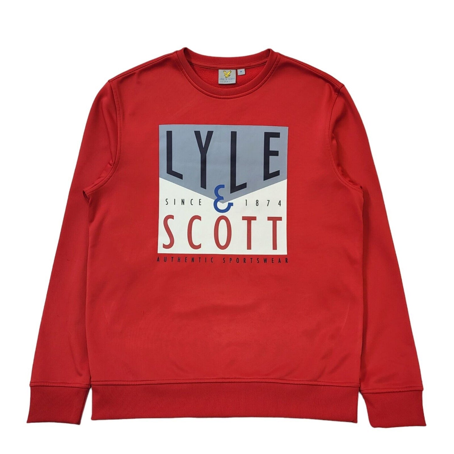 Lyle & Scott Red Crew Neck Sweatshirt UK Men's Medium G489