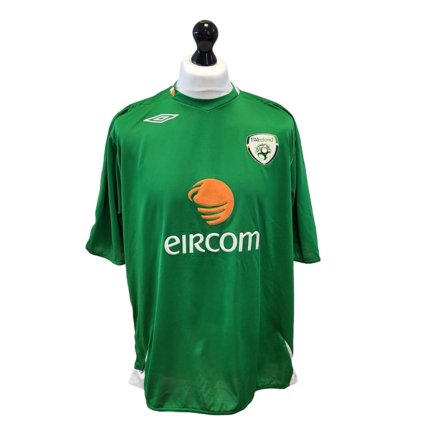Umbro FA Ireland Green Eircom Football Shirt UK 2XL EU 58 G330