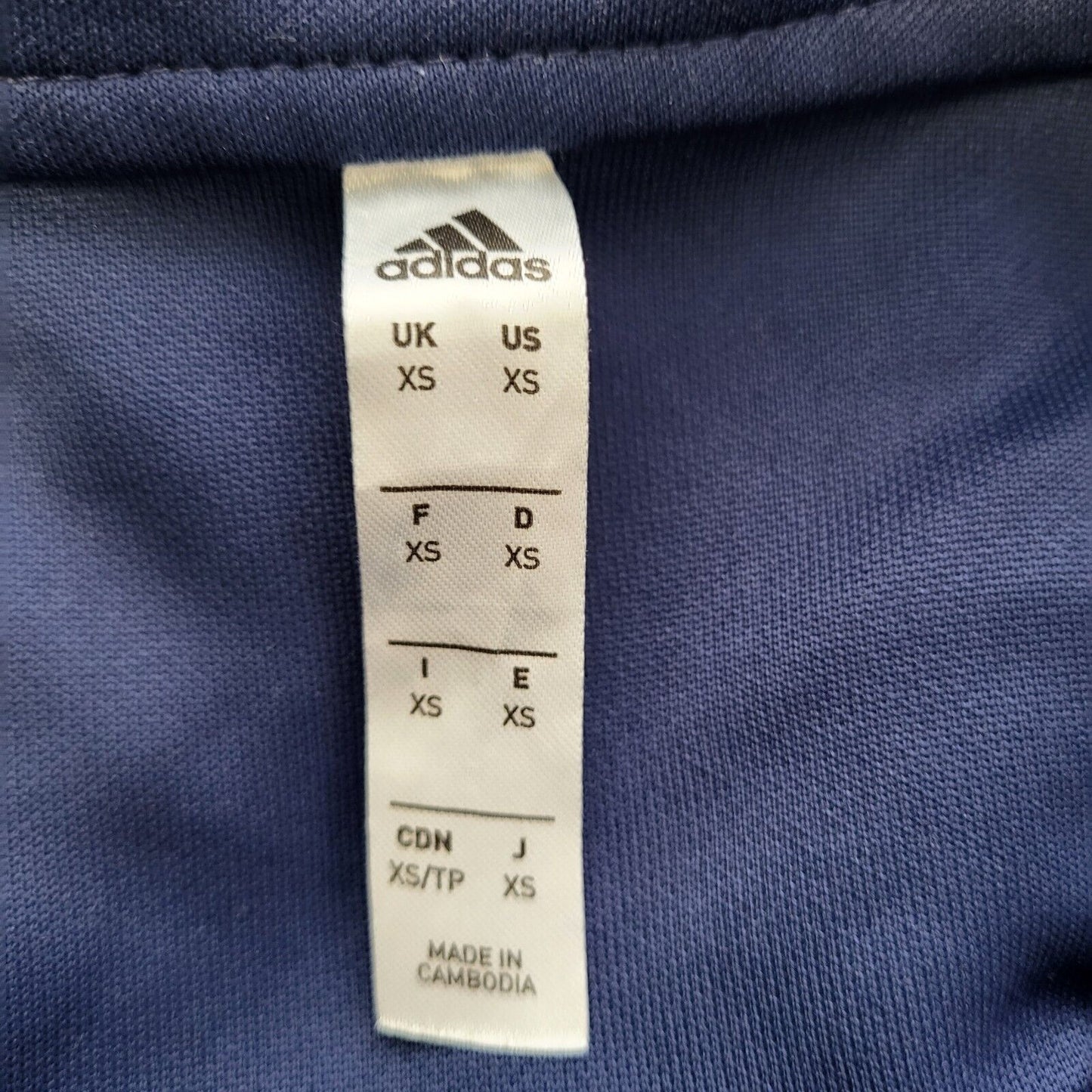 Adidas Navy White Activewear Sports Top Men's UK XS eu 46 G932
