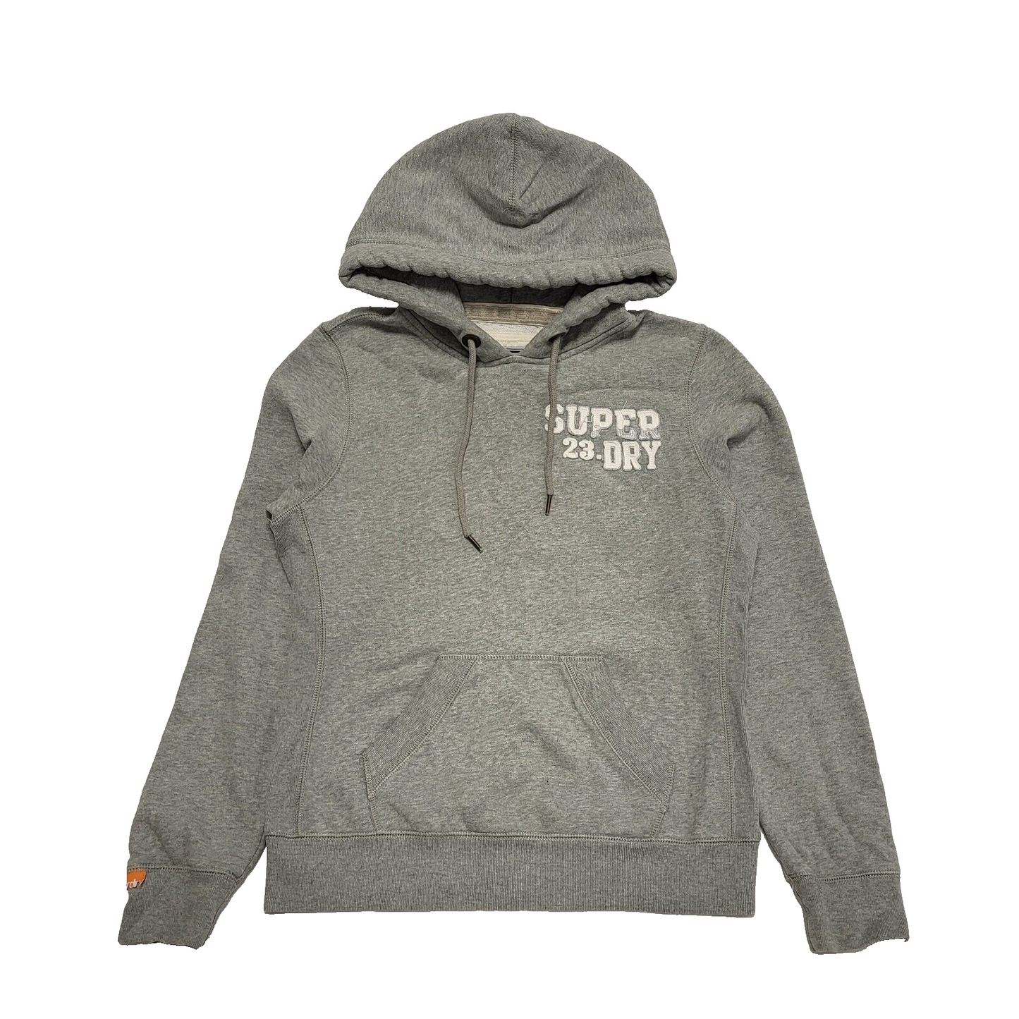 Superdry Grey Drawstring Sweatshirt Hoodie Women's UK L 12 EU 40 H943