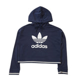 Adidas Navy Blue Spell out Sweatshirt Hoodie Women's UK XS EU 34 G792