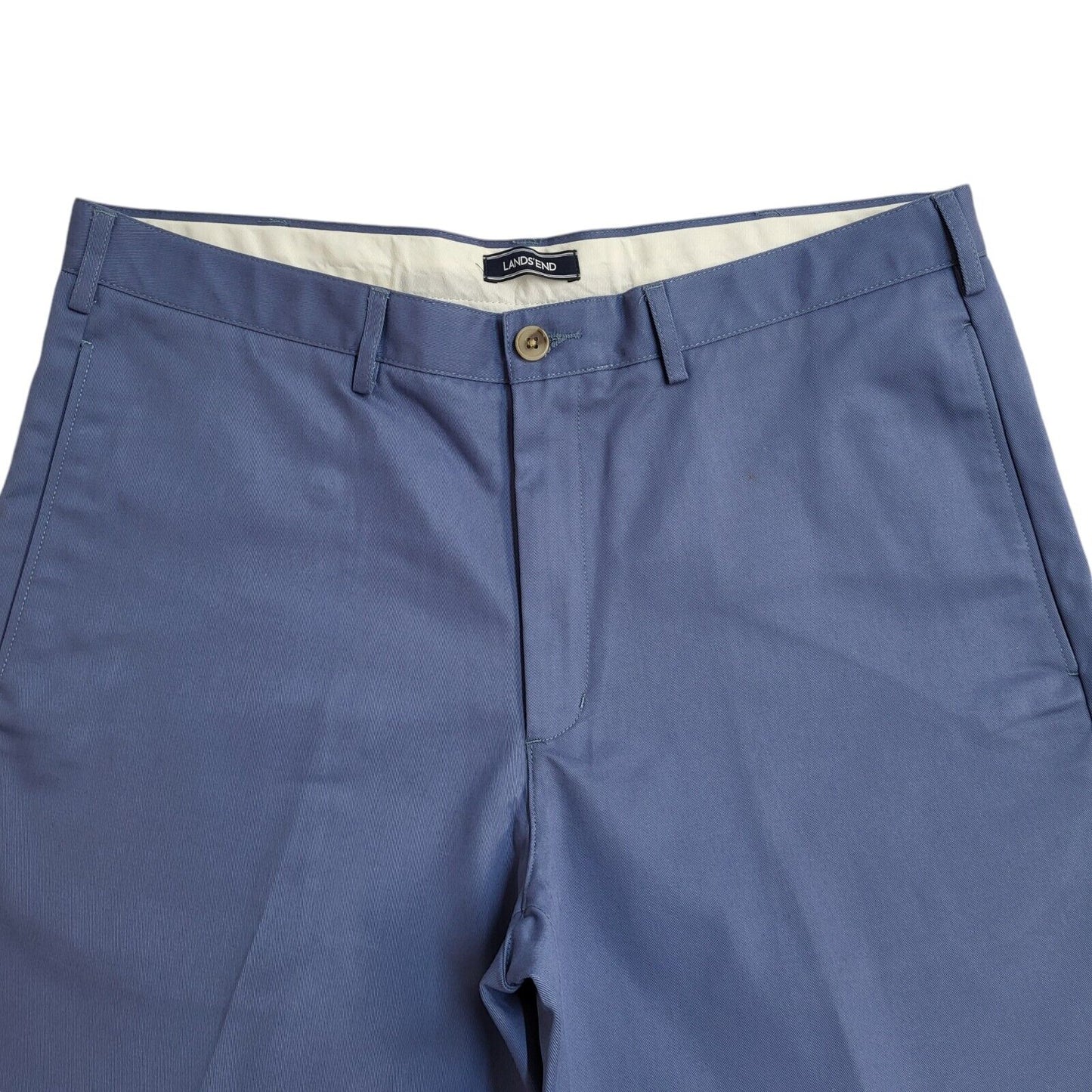 Lands' End Blue Straight Leg Dress Trousers Uk Men's Size XXL W38 L30 EE276