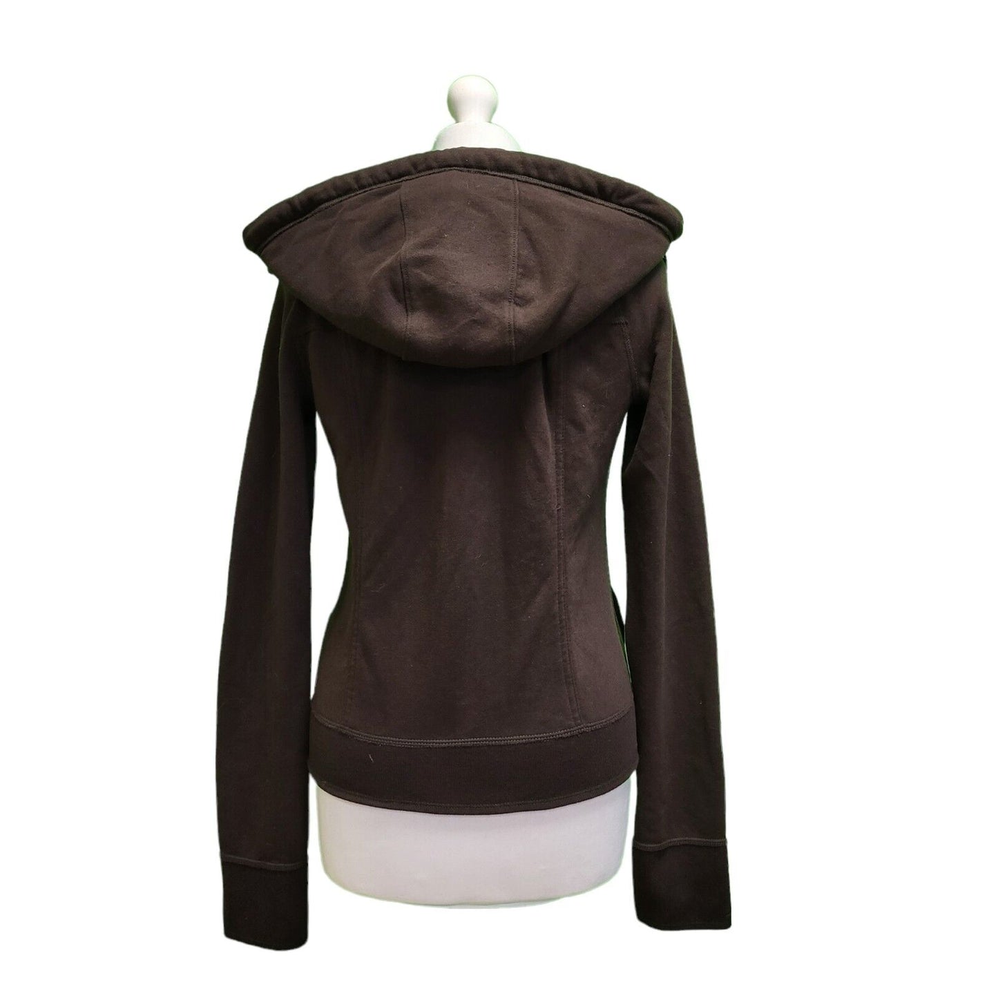 Abercromblie & Fitch Brown Button Hooded Jacket UK Women's Small H718