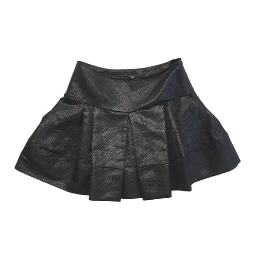 Helene Berman Black Elasticated Mini Skirt Uk Women's 12 W30 Eu 40 G47