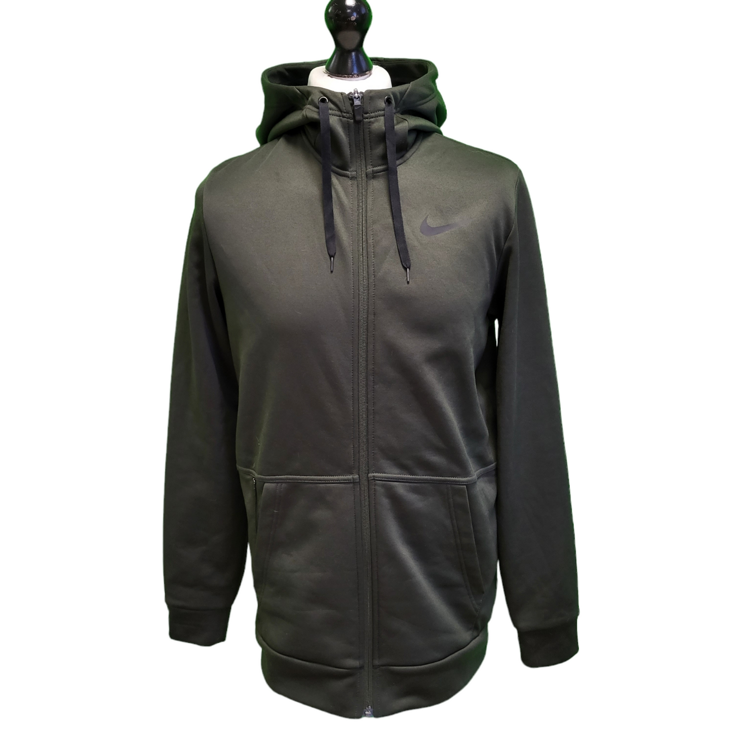 Nike Dri-Fit Green L/Sleeve Hooded Tracksuit Top Men's  UK M EU 50 H974