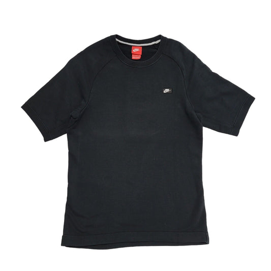 Nike Black Crew Neck Short Sleeve Sweatshirt uk Men's Small H740