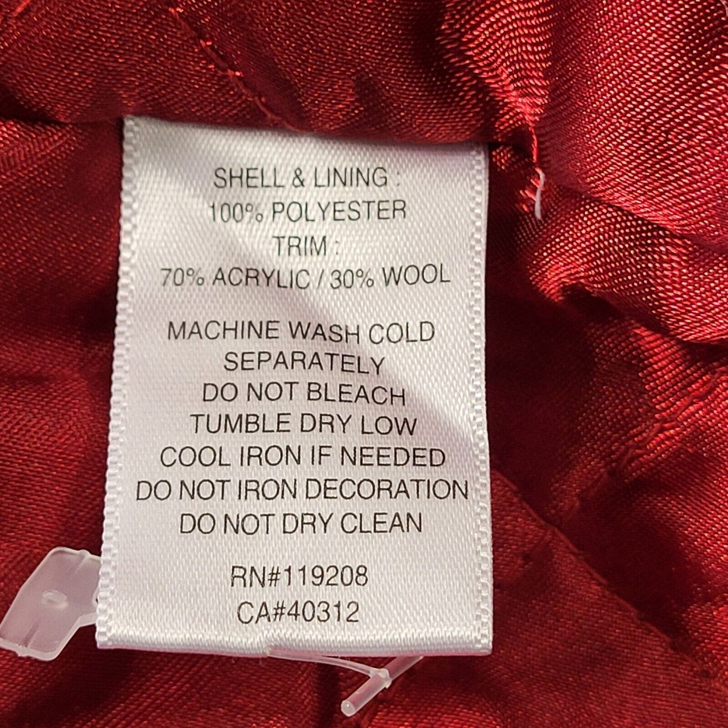 Mitchell & Ness Vintage Red Wings Snap Padded Hockey Men's Jacket UK M H915