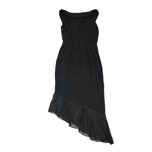 Phase Eight Black Green Dotty Maxi Evening Formal Dress Women's UK 12 BNWT BB402