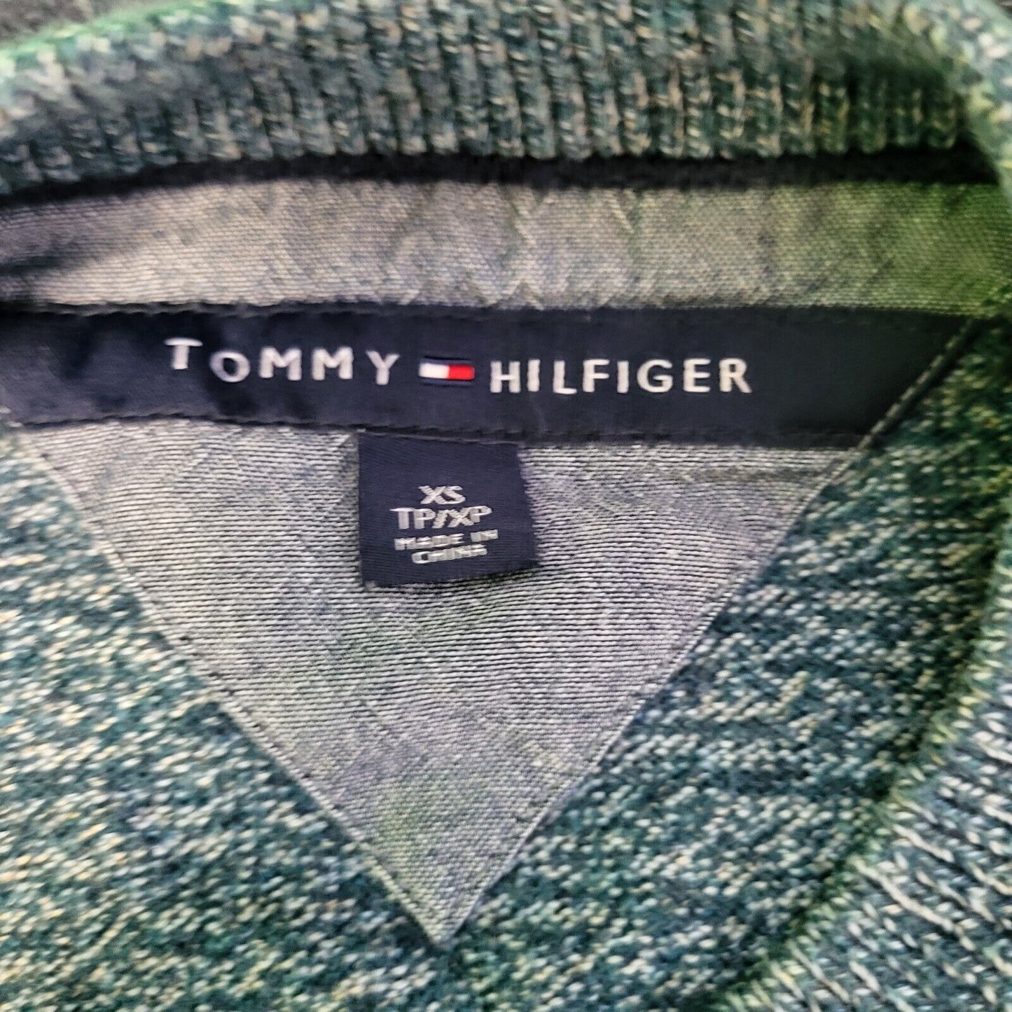 Tommy Hilfiger Blue Long Sleeve Knit Crew Neck Jumper Men's UK XS EU 44 H969