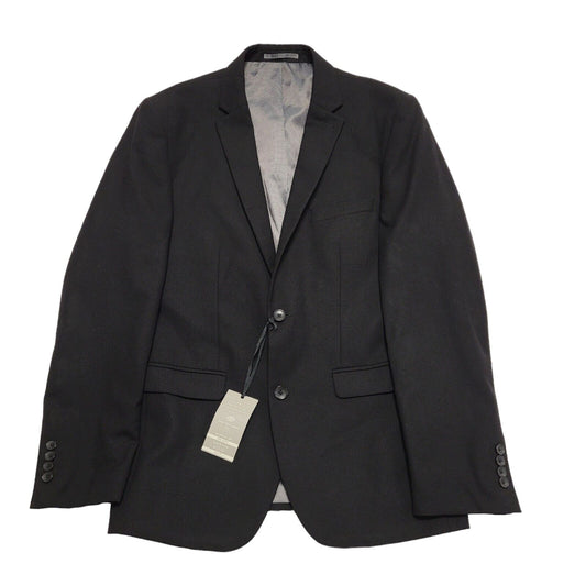 Next Black Wool Suit Blazer Jacket Uk Men's M 40" Bnwt BB372