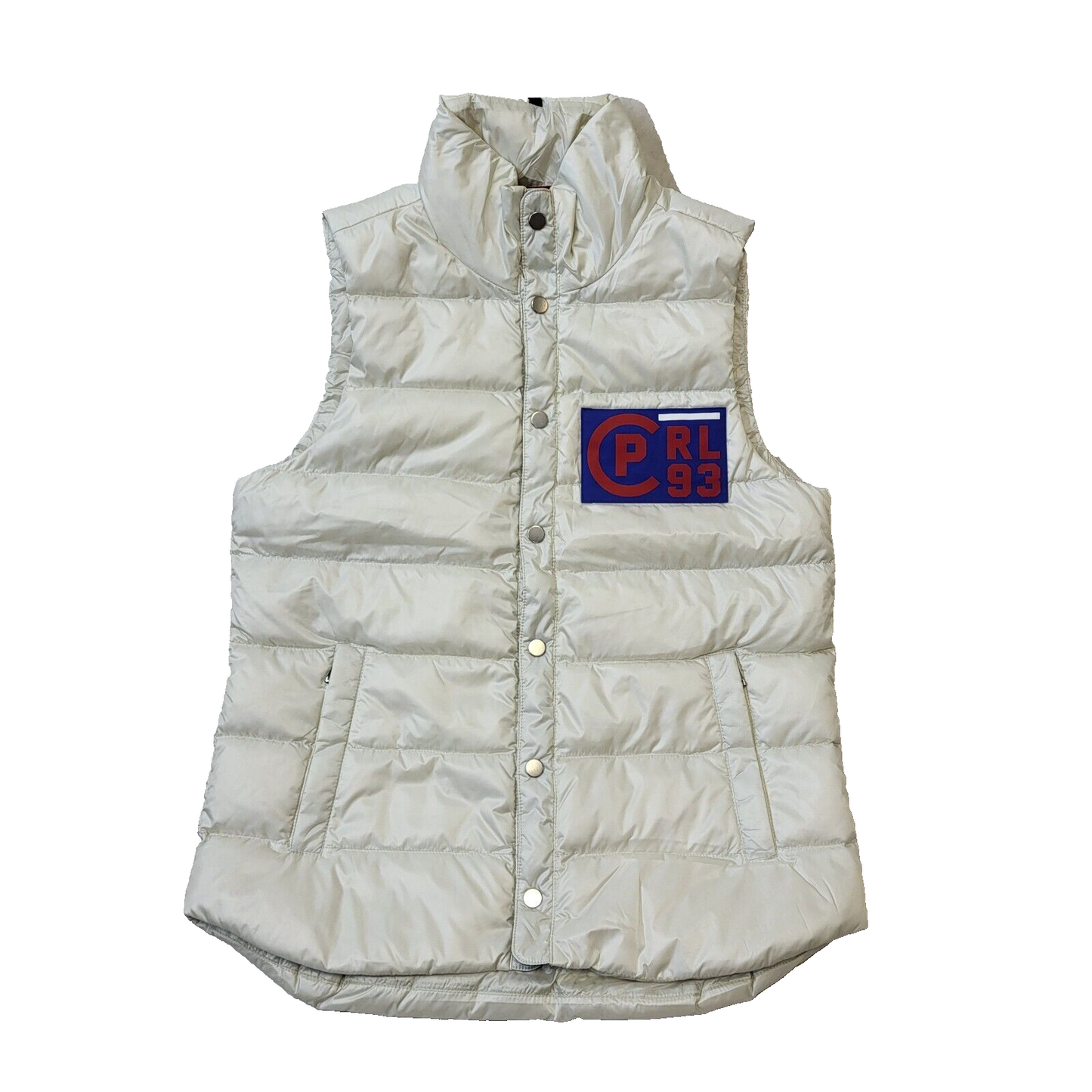 Polo Ralph Lauren Shiny White Puffer Body Warmer Gilet Vest Women s UK pinkelephantstore