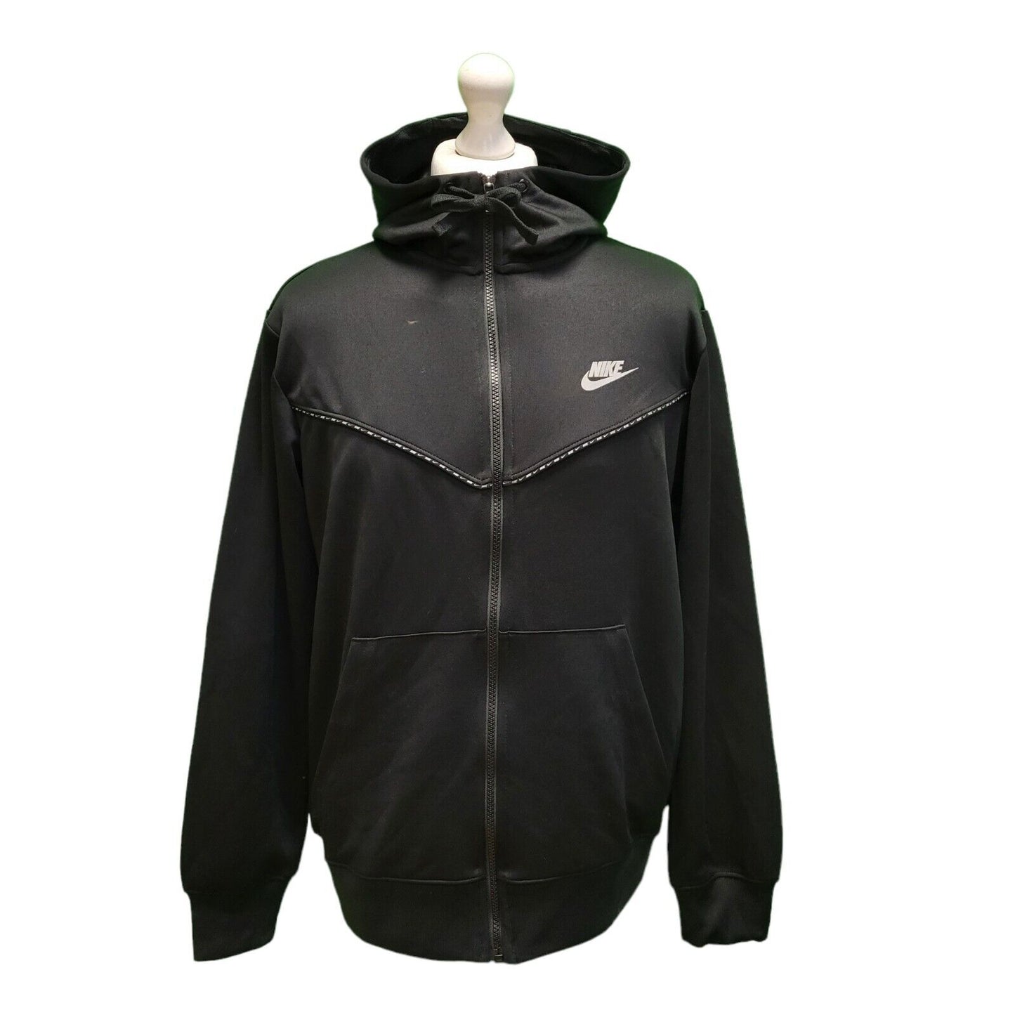 Nike Black Long Sleeve Sports Hooded Track Jacket Men's UK L EU 54 H591