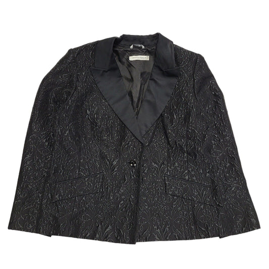 Marina Pinaldi Black Button Collared Suit Jacket Uk Women's 3xL 18 H708