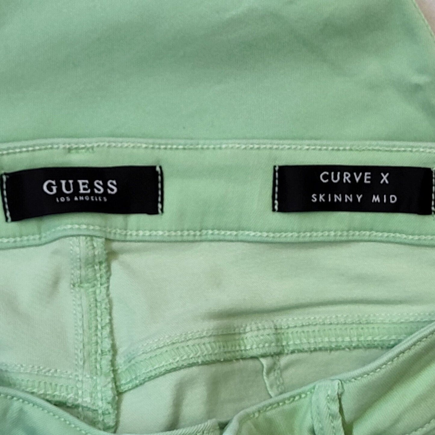 Guess Light Green Skinny Denim Jeans UK Women's 6 W24 L30 G212