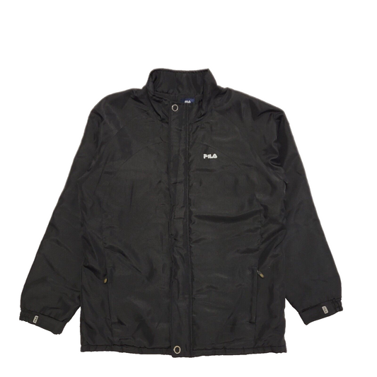 Fila Black Lightweight Hooded Padded Sports Jacket Men's UK XL EU 56 H961