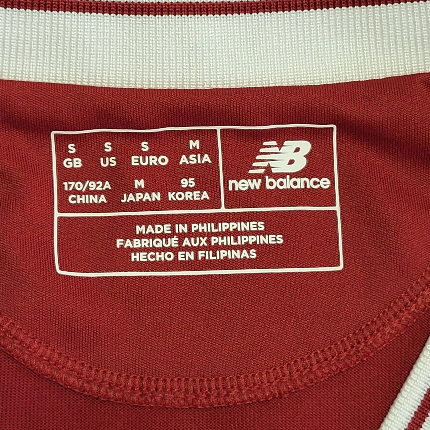 New Balance 125 Yrs 2017 Liverpool Red Home Football Shirt UK Men's S Bnwt F277