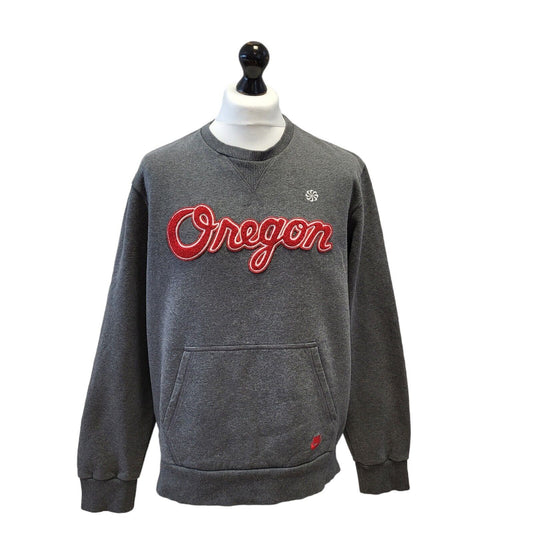 Nike Oregan Y2K Sweatshirt Crew Neck Grey Mens UK XL EU 56 G145