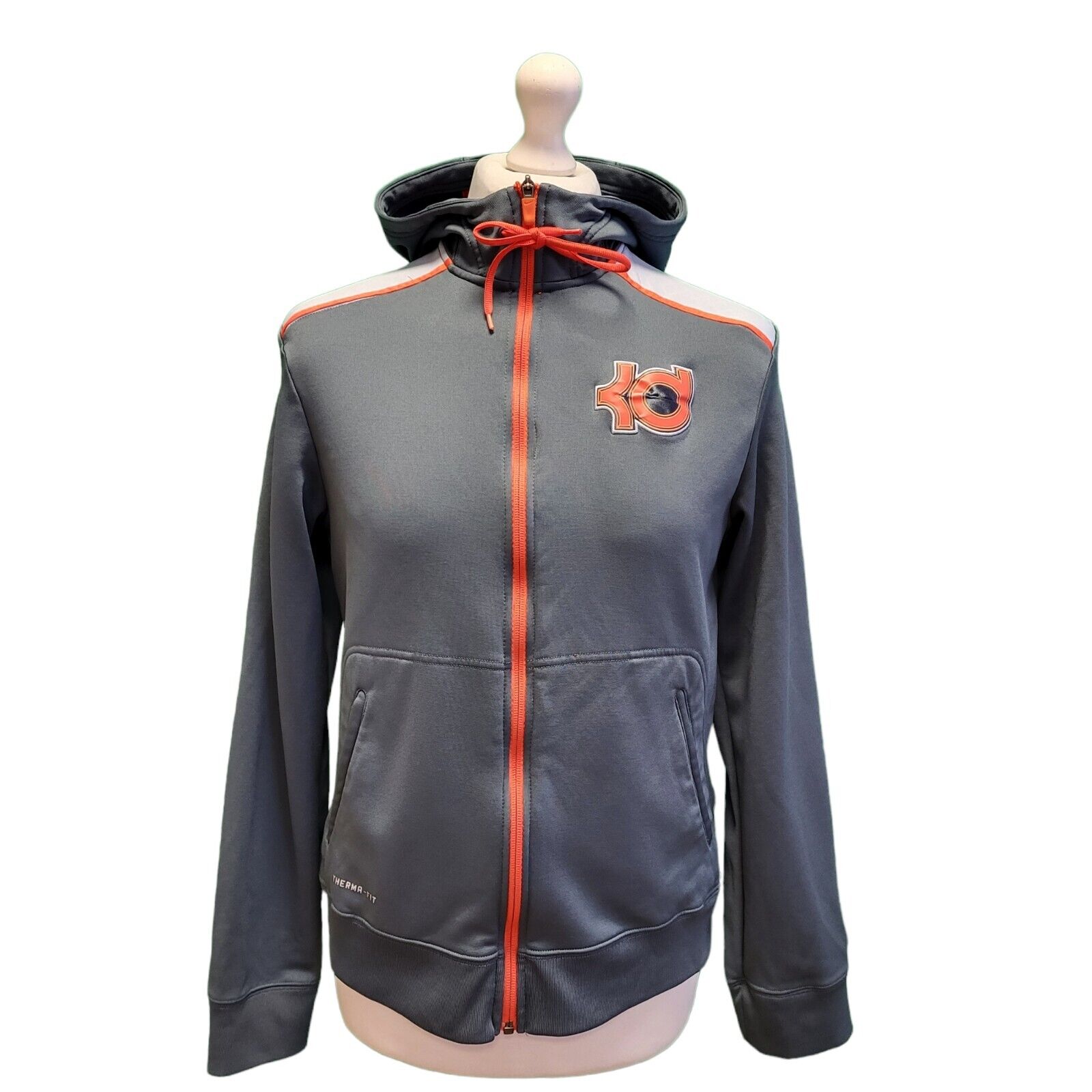 grey and orange nike tracksuit