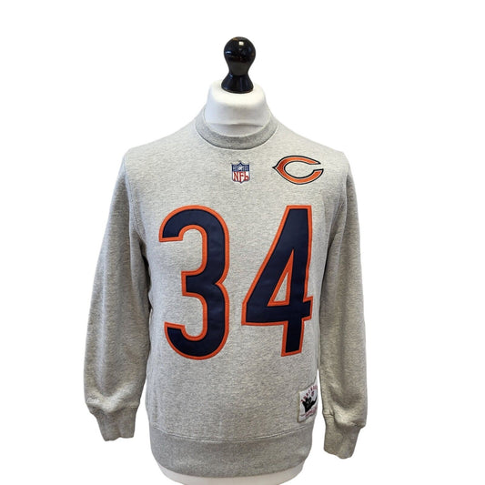 Mitchell & Ness NFL Sweatshirt Crew Neck Grey Mens UK S EU 48 G142