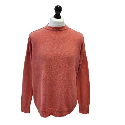 Tommy Jeans Jumper Crew Neck Orange Mens UK XS EU 44 G370