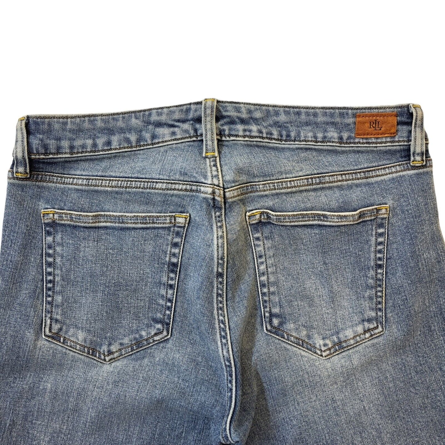 Ralph Lauren Blue Straight Zip Fly Denim Jeans UK Women's 8/10 W26-28 L28 G427