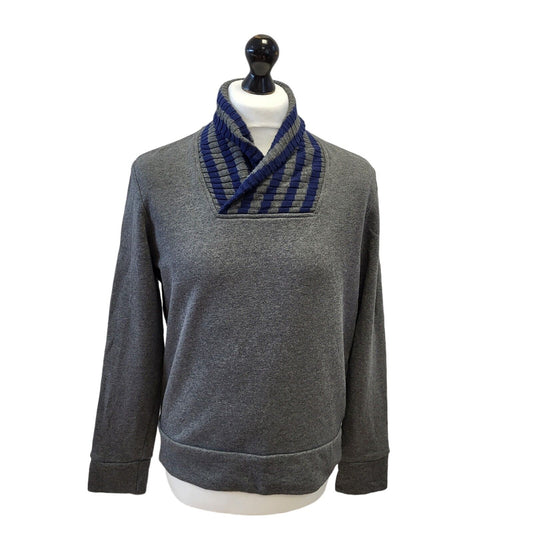 Hugo Boss Jumper Roll Neck Grey Long Sleeve Mens UK S G137