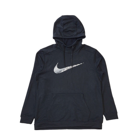 Nike Dri-Fit Black Drawstring Pouch Sweatshirt Hoodie Men's uk L eu 54 H24