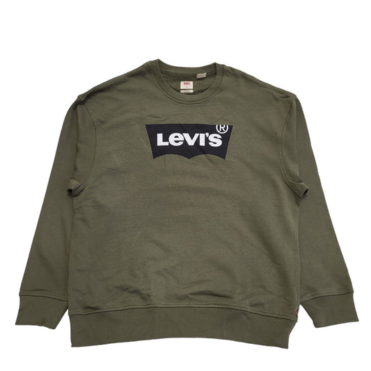 Levi's Green Spell Out Casual Relaxed Fit Sweatshirt Men's UK M EU 50 H219