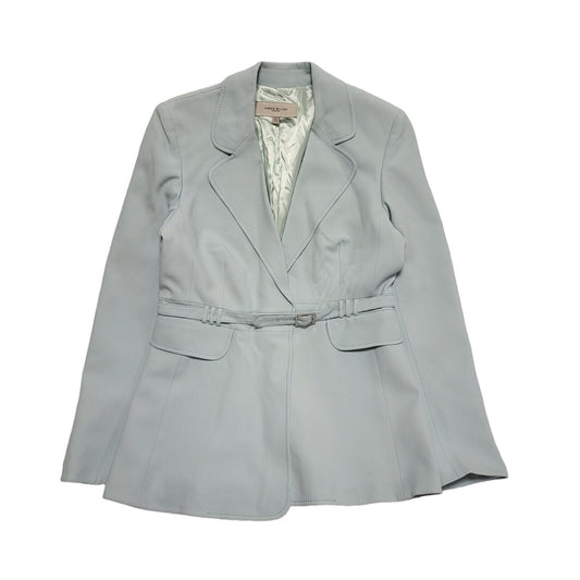 Karen Millen Light Blue Button Formal/Casual Coat UK Women's 14 BB319