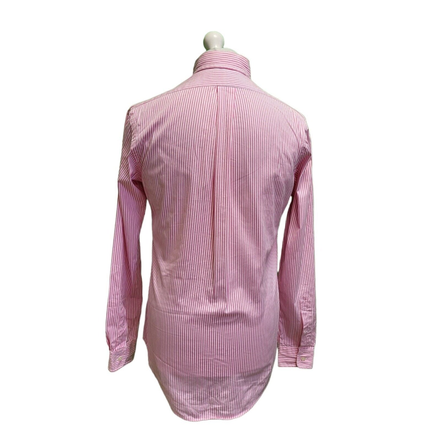 Ralph Lauren Pink White Striped Long Sleeve Custom Shirt Men's UK S eu 46 H380
