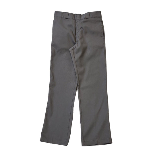 Dickies Grey Straight Zipper Fly Work Trousers Uk Men's S W30 L32 G201