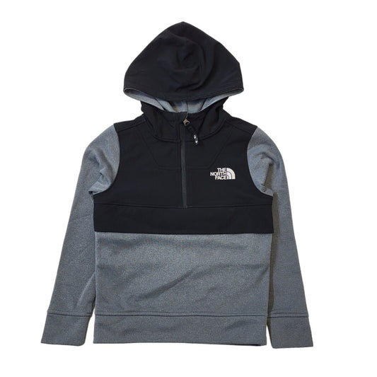 The North Face Grey Black Long Sleeve Hoodie Boy's UK S H189