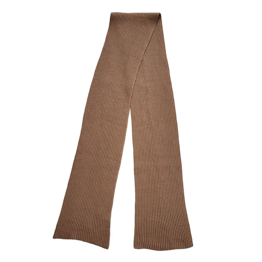 Nicole Farhi Brown 100% Wool Rectangle Scarf Uk Women's 80" x 8" G122